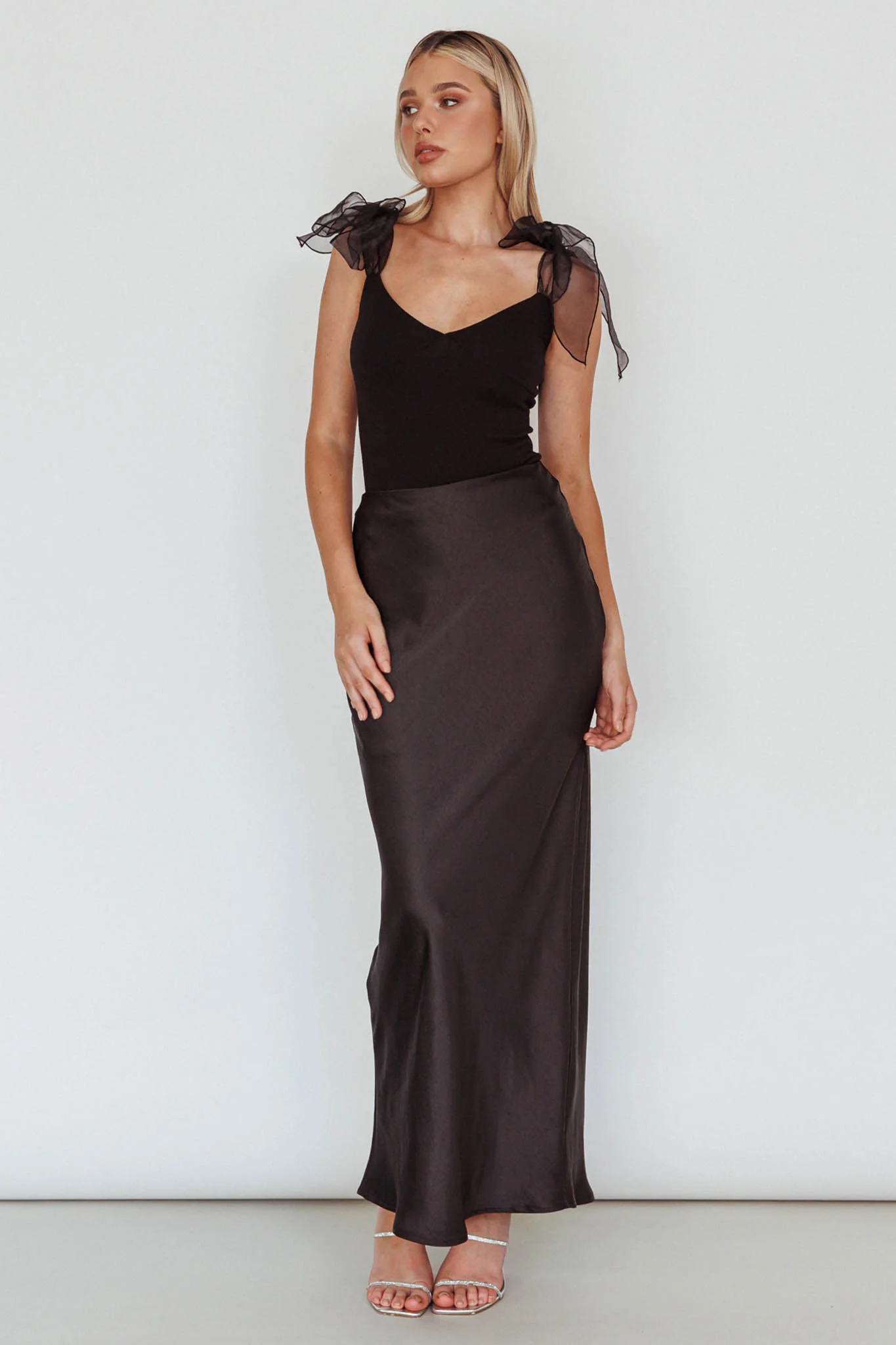 Midsomer Tied Shoulder Bodysuit Black - Image 7