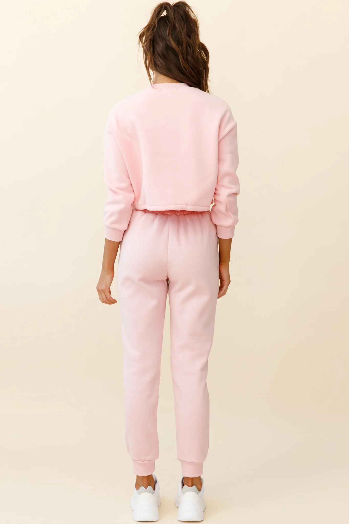 Monterey Long Sleeve Pull String Sweater Pink - Image 3