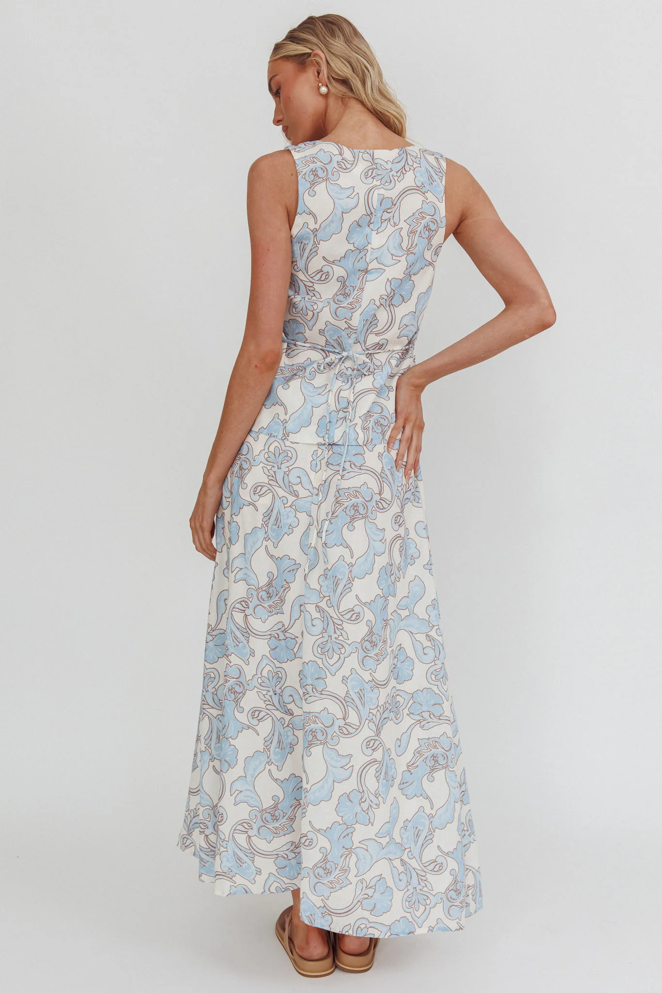 Morning Lights Godet Maxi Skirt Paisley - Image 2