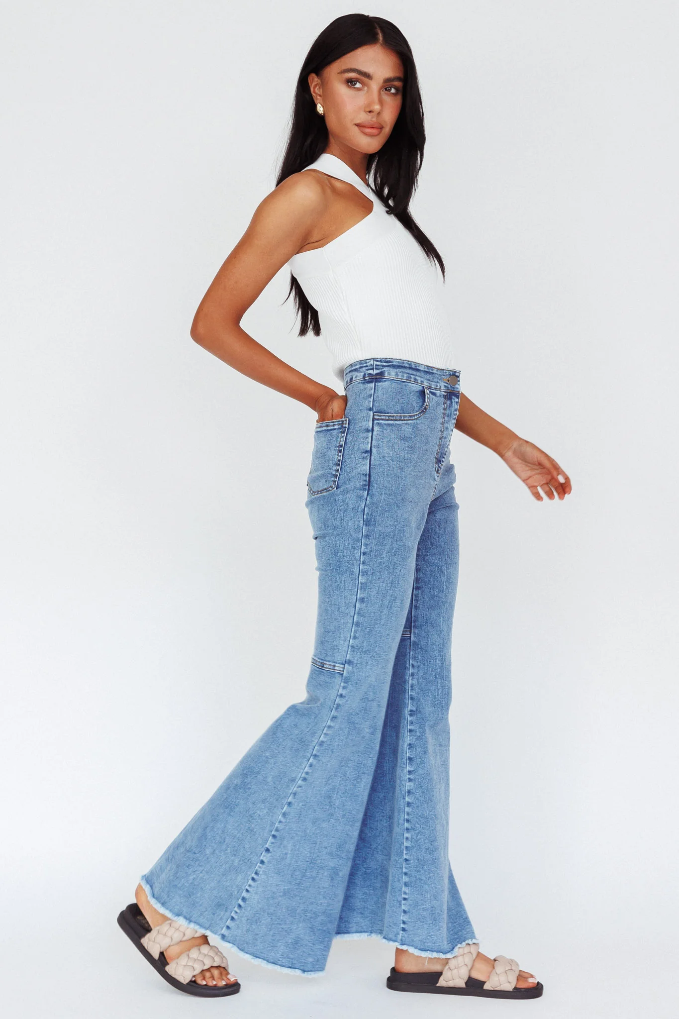 Mulholland Boot Cut Jeans Denim Blue - Image 5