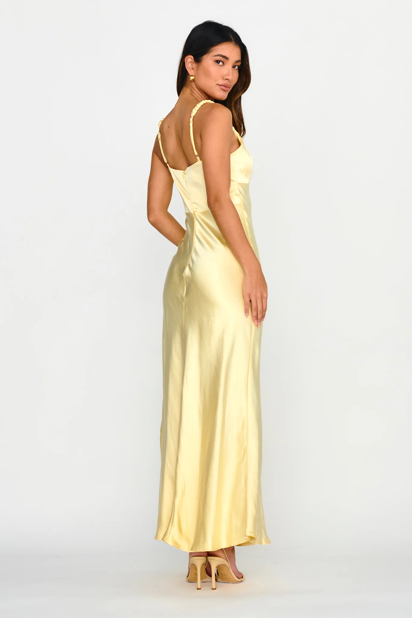 Muraya Braided Strap Maxi Dress Butter - Image 2