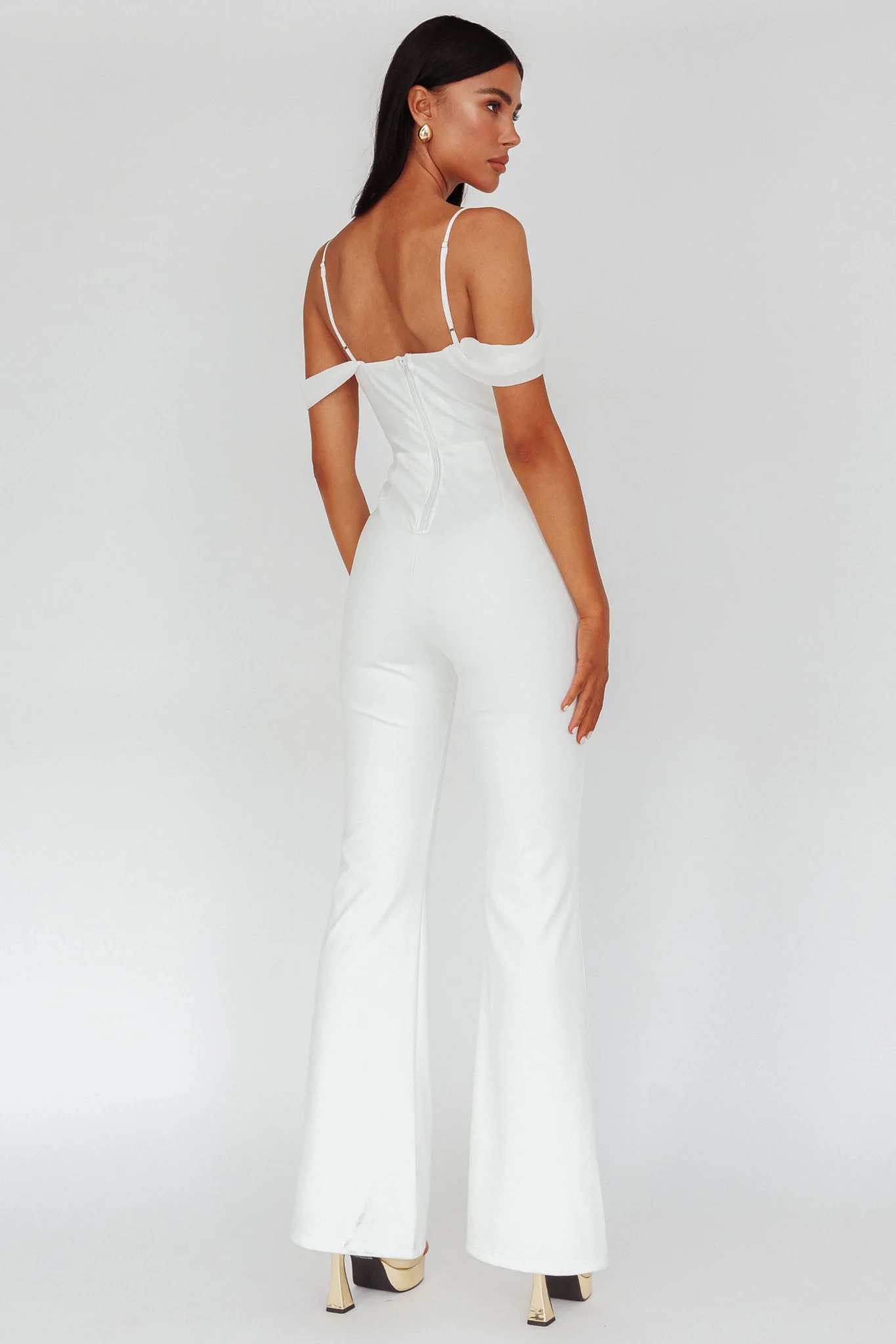 Nian Corset Bodice Jumpsuit Ivory - Image 2