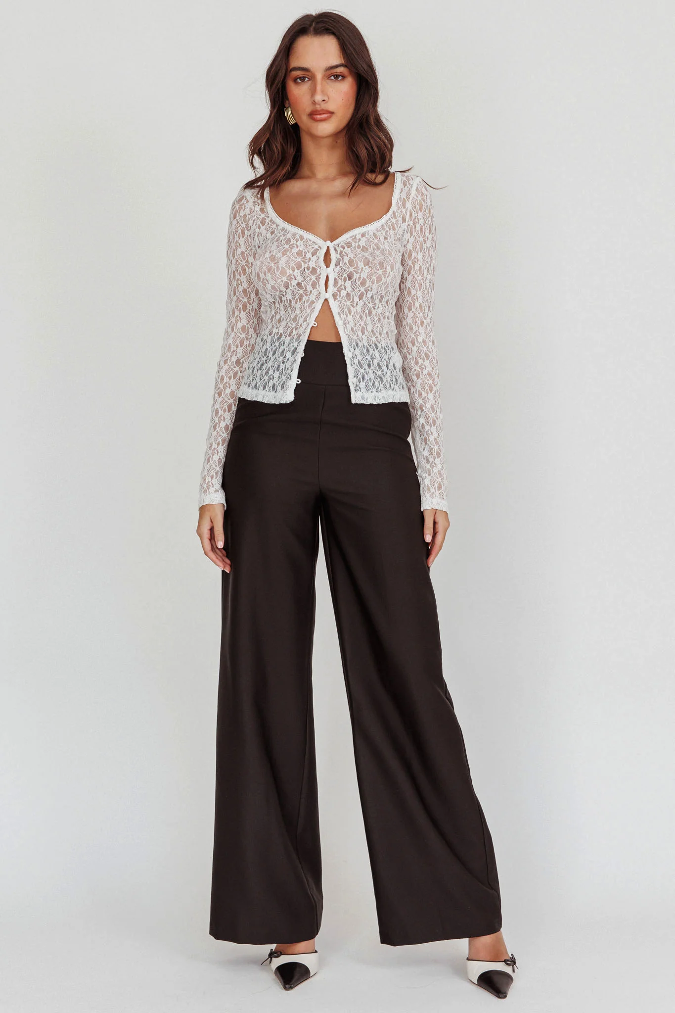 Nights Dream Wide Leg Pants Black - Image 5
