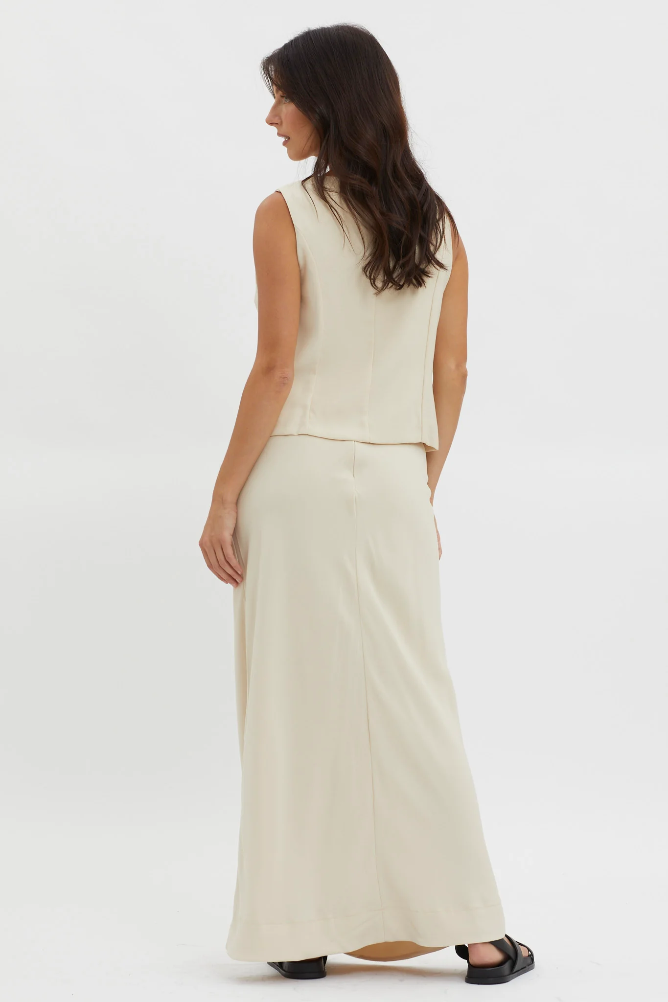 Philomena Midi Skirt Oat - Image 3