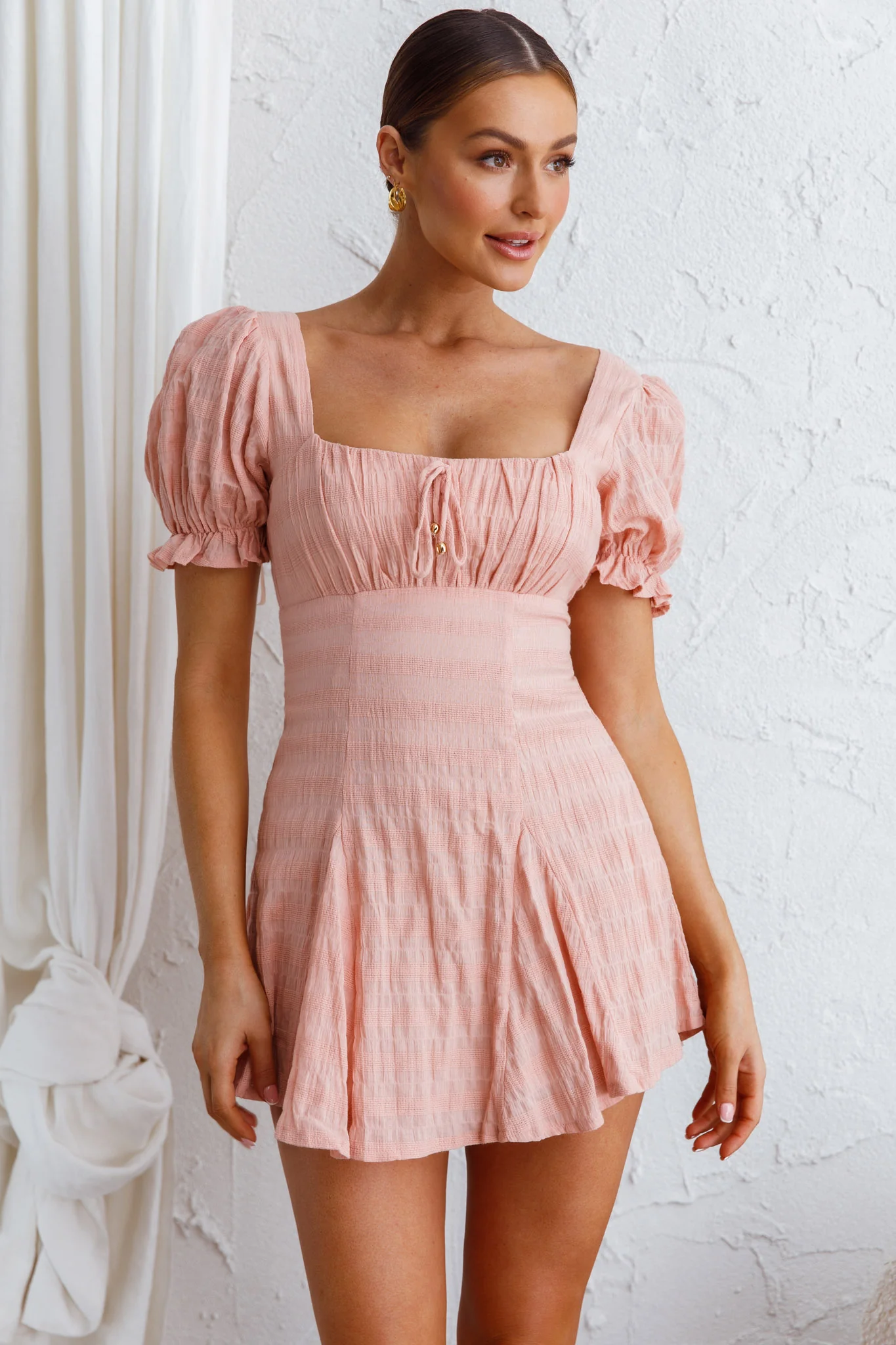 Promise Keepers Puff Sleeve Mini Dress Sienna - Image 4