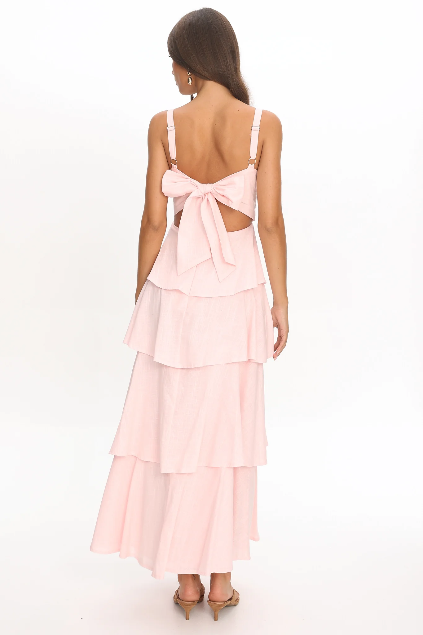 Provence Bloom Tiered Maxi Dress Rosewater - Image 3