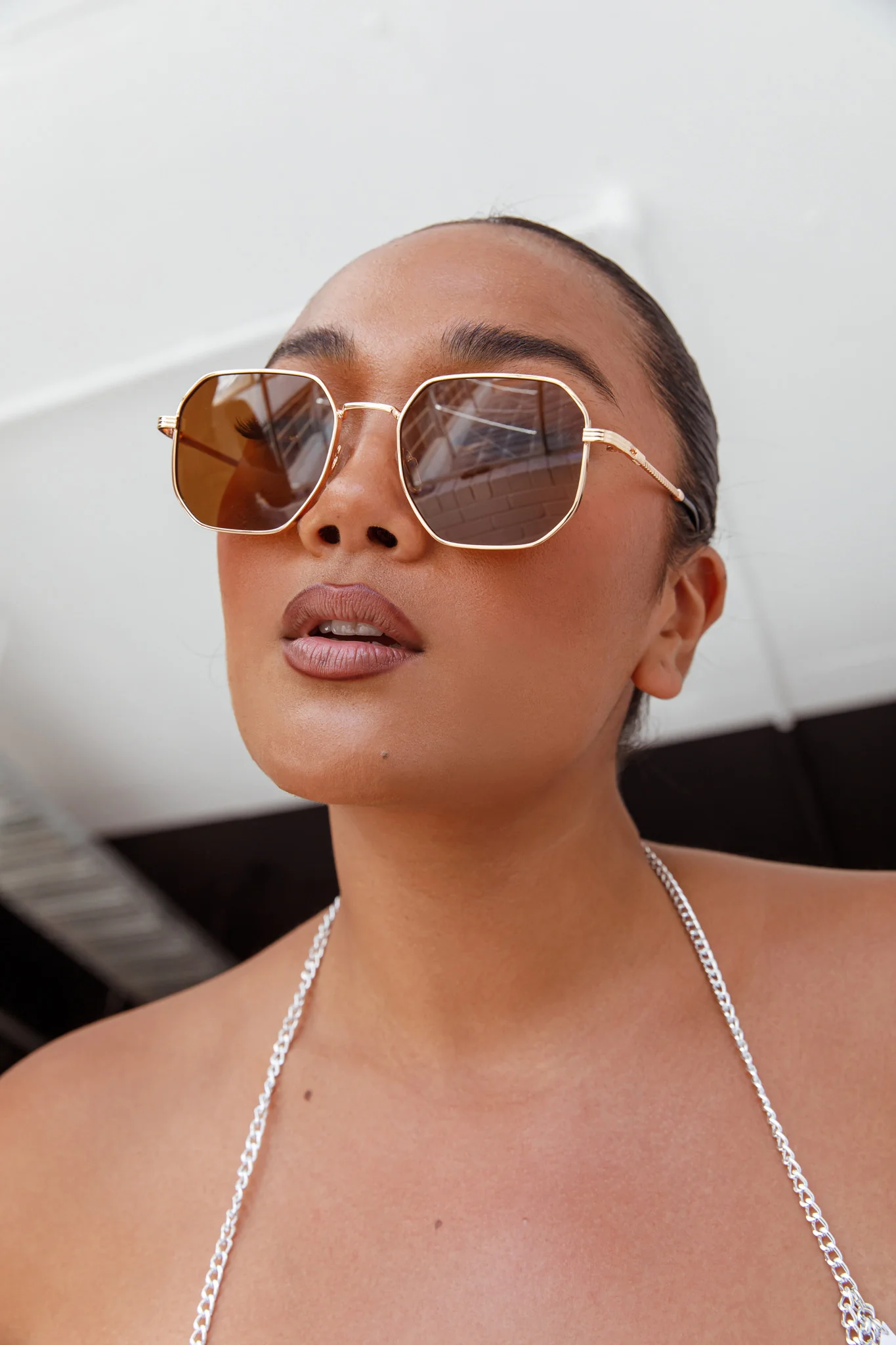 Sahara Aviator Sunglasses Tea - Image 6