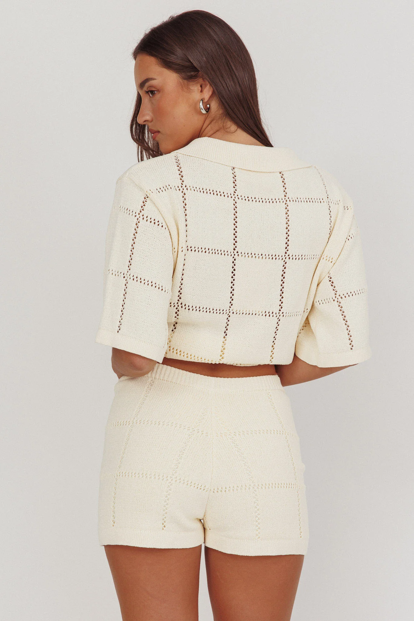 Sailor Knit Shorts Cream - Image 2