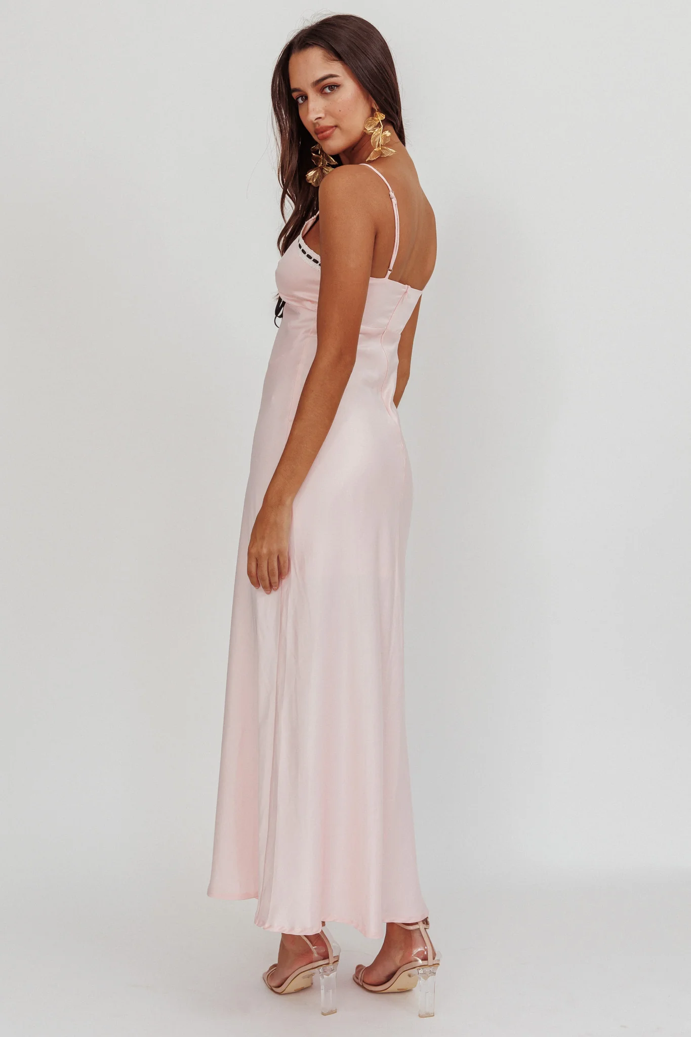 Sharla Bow Bust Maxi Dress Rosewater - Image 3