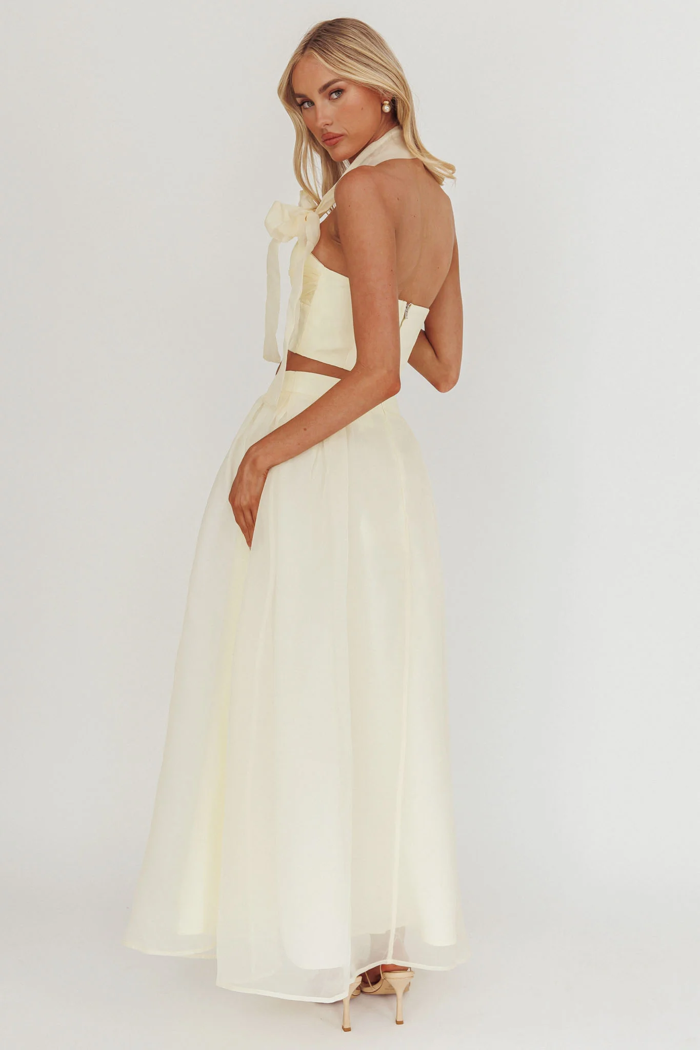 Simple Things Organza Maxi Skirt Butter - Image 2