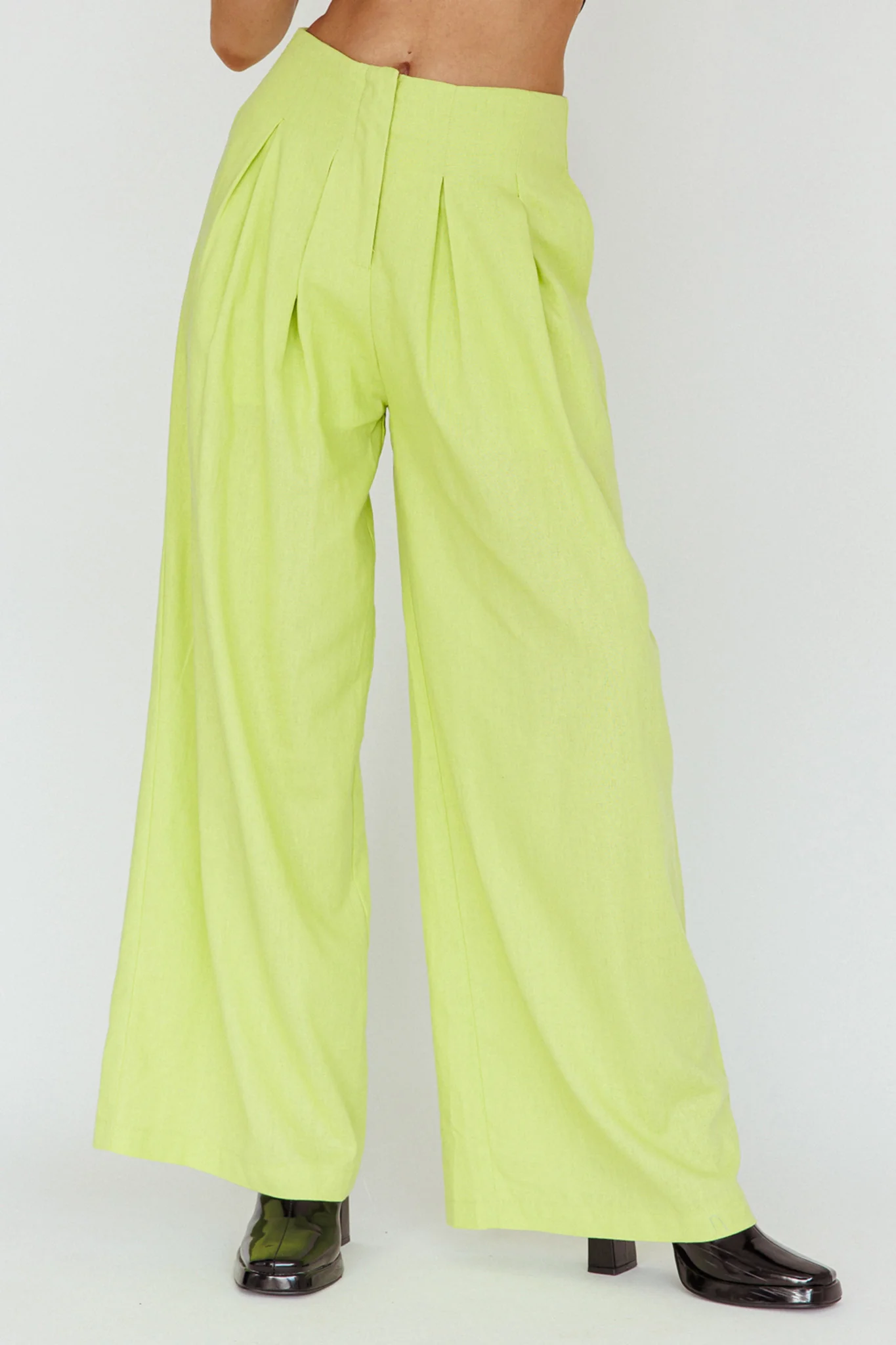 Sloan Side Pocket Trouser Pants Lime - Image 4