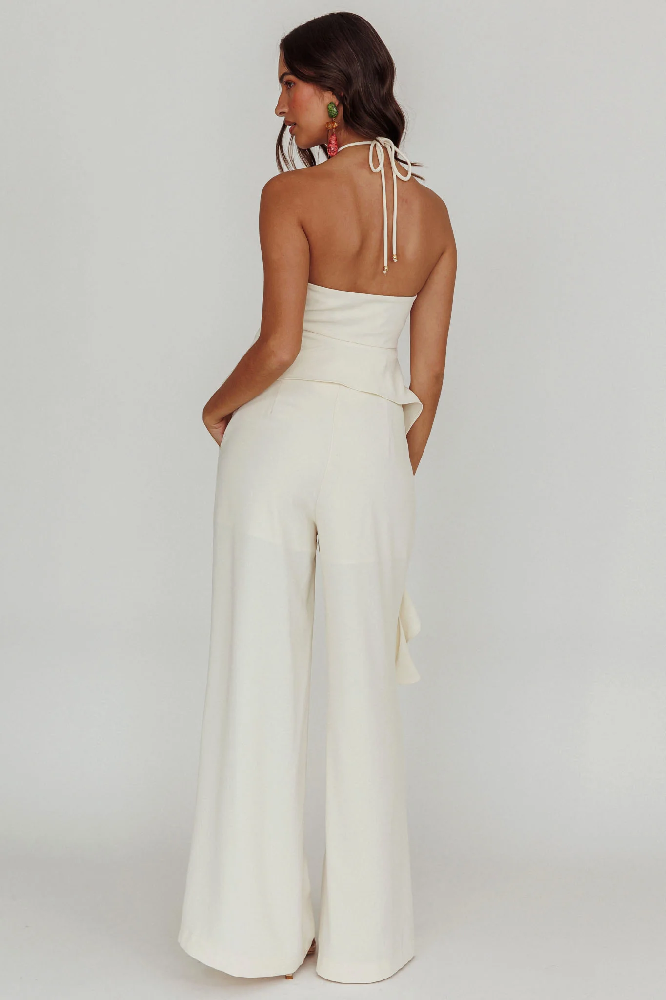 Songbird Halterneck Ruffle Cami Top - Image 2