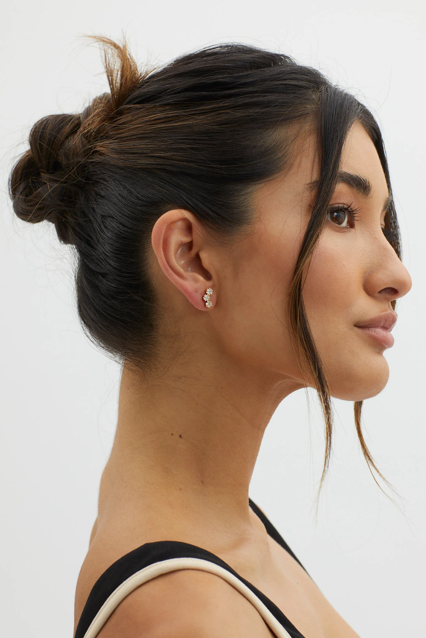 Star Sign Stud Earrings Gold - Image 2