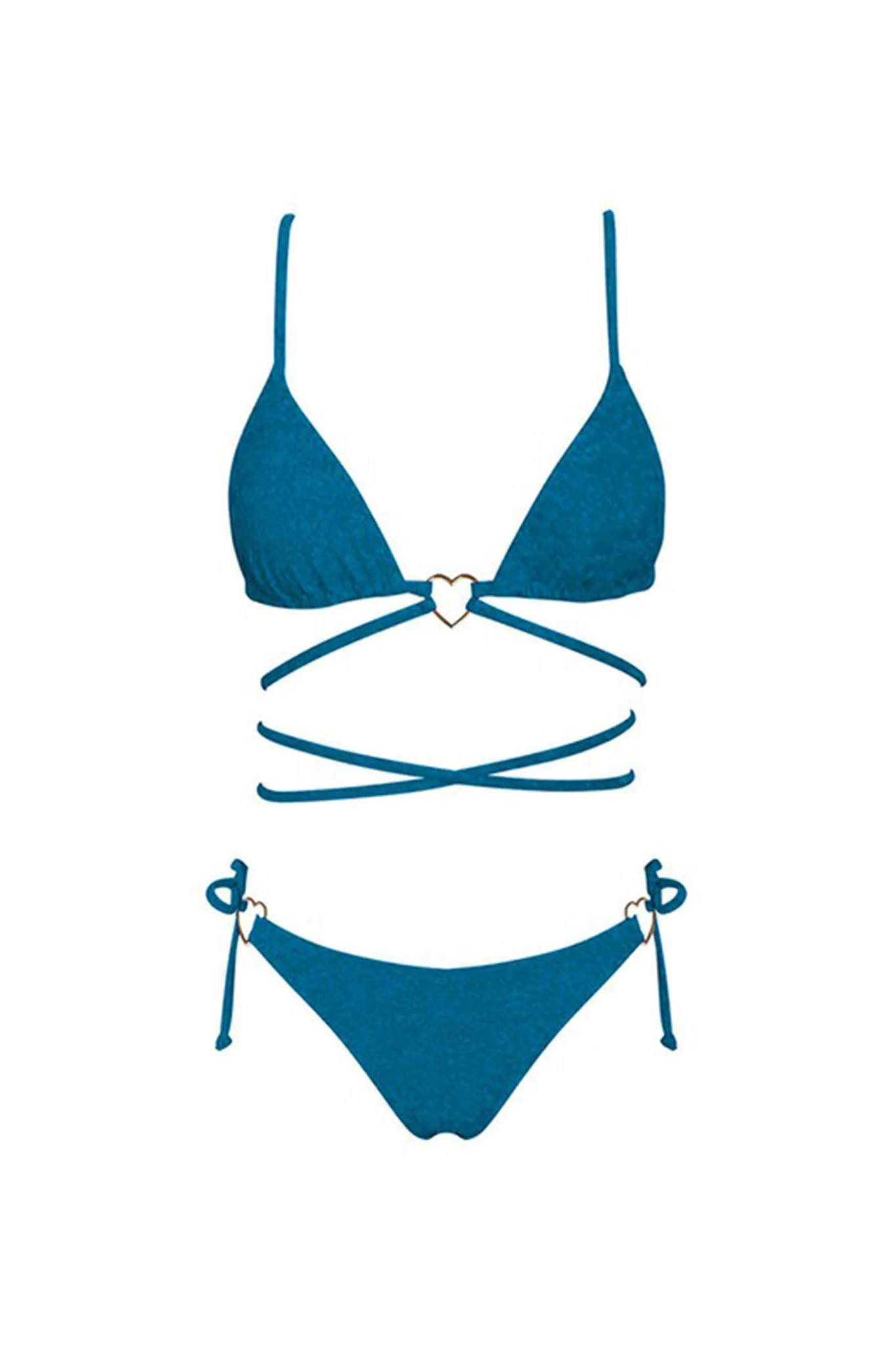 Summer Love Bikini Bottom Blue Shimmer - Image 8