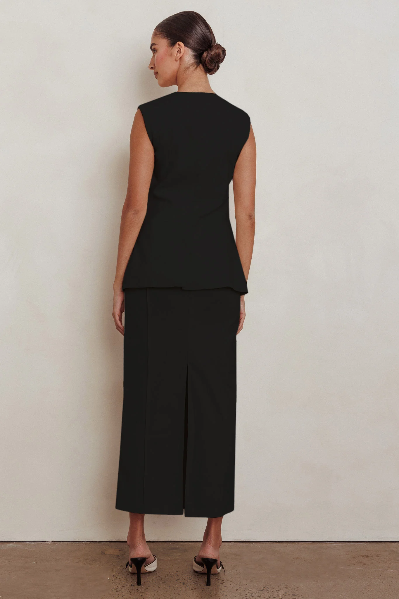 Sweet Treat Column Maxi Skirt Black - Image 4
