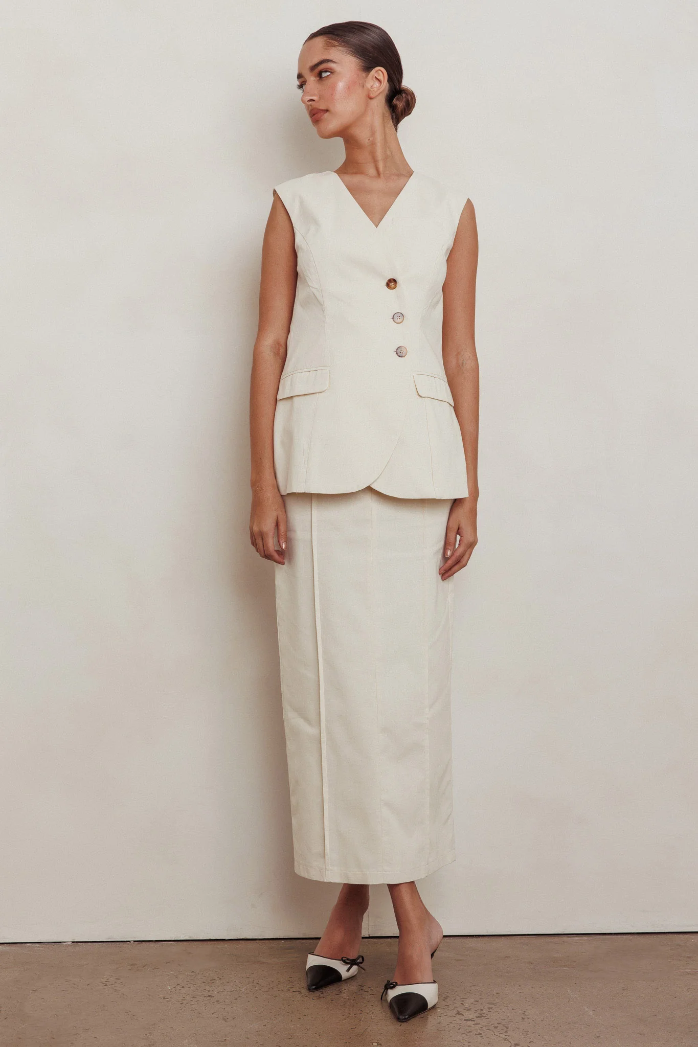 Sweet Treat Column Maxi Skirt Oat - Image 6