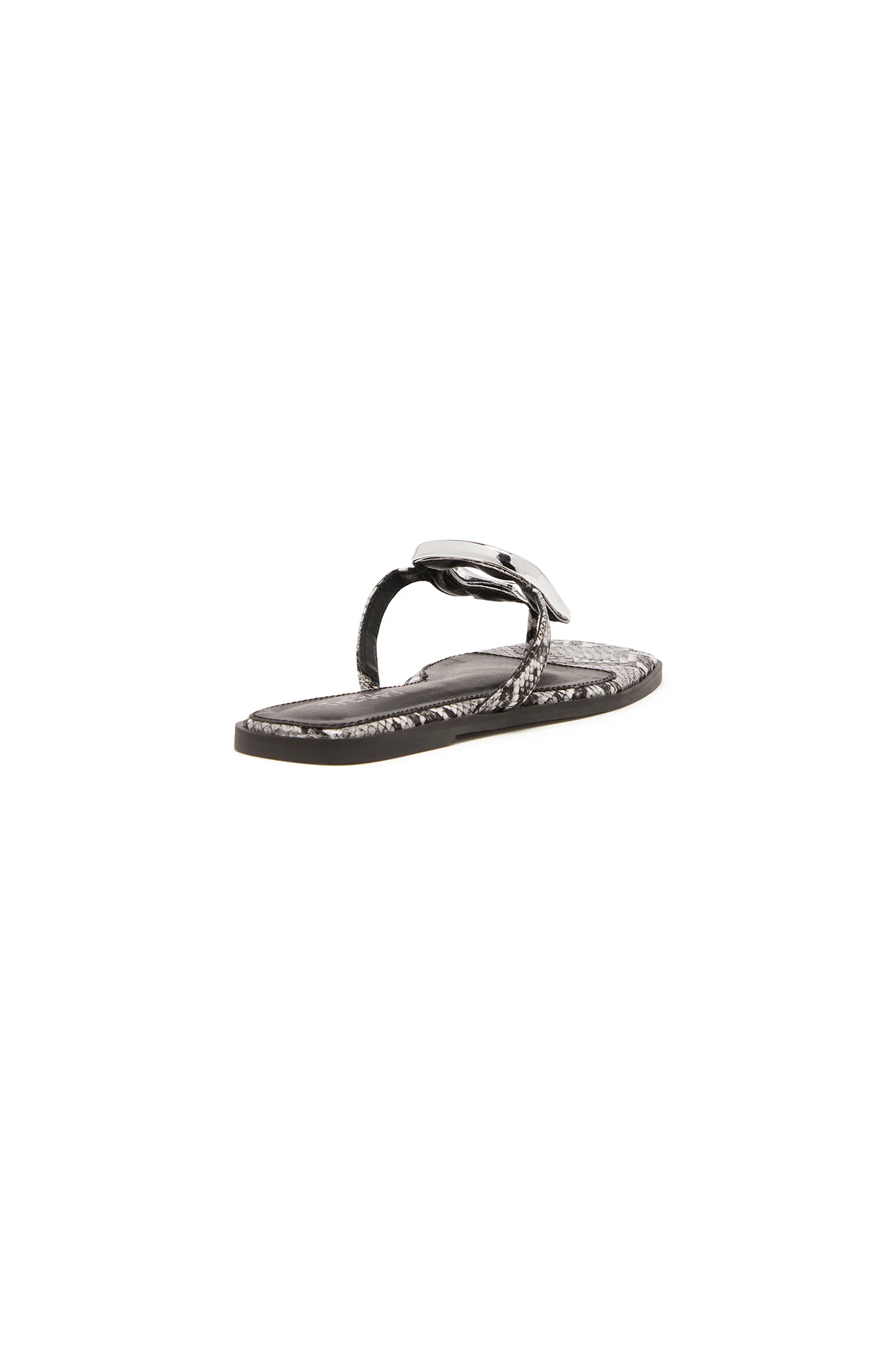 THERAPY Guild Thong Sandal Black White Snake - Image 2
