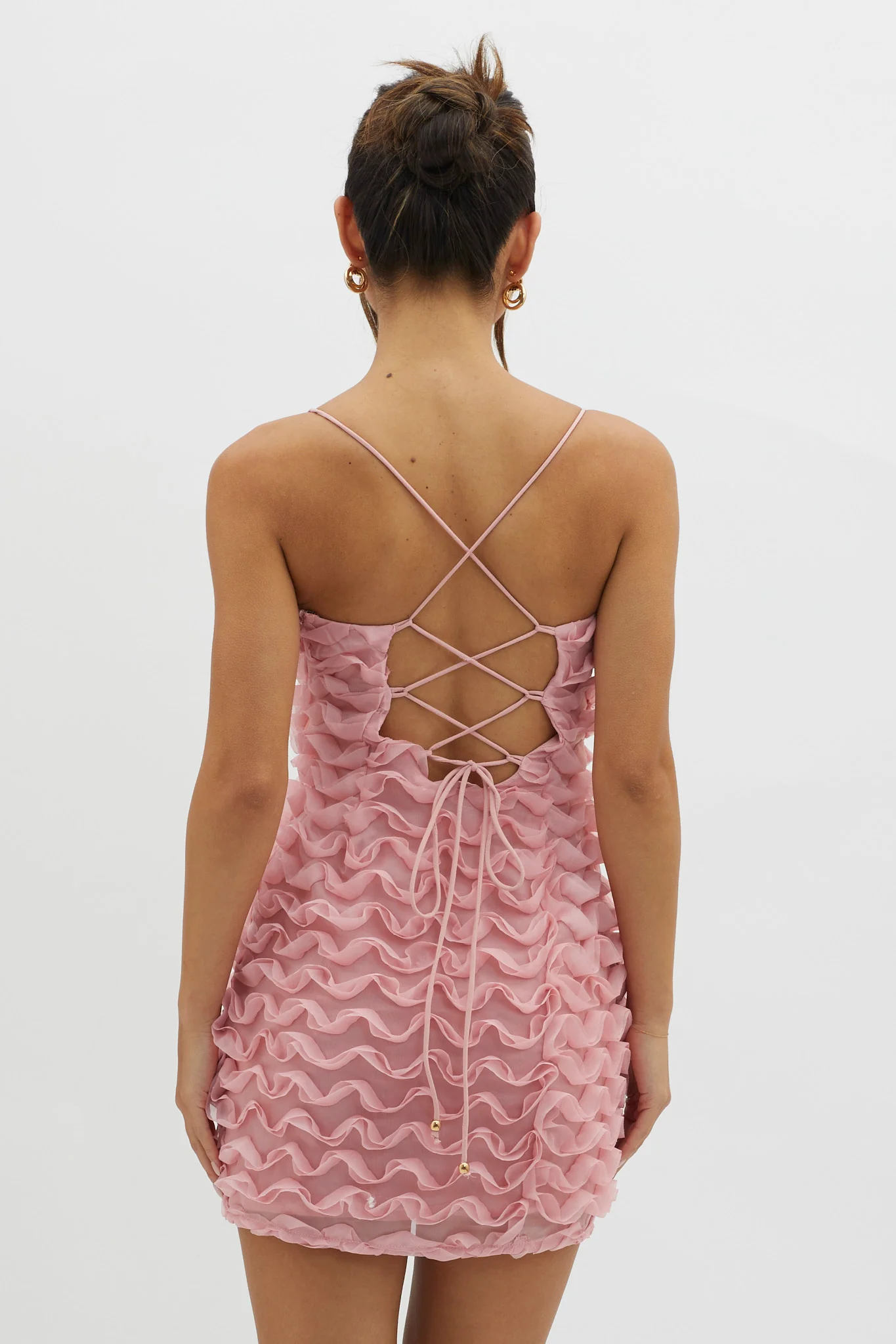 Tizzy Embellished Mini Dress Pink - Image 2