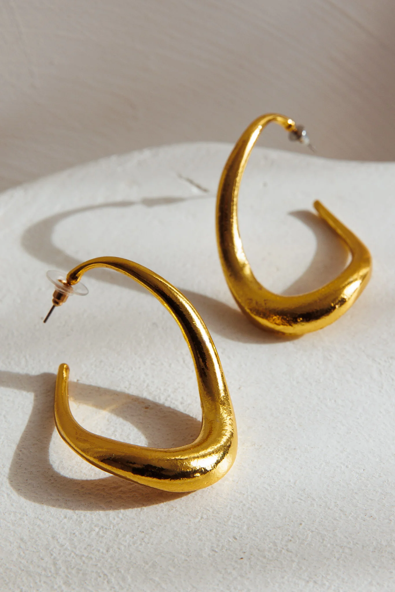 Triumph Hoop Earrings Gold - Image 3