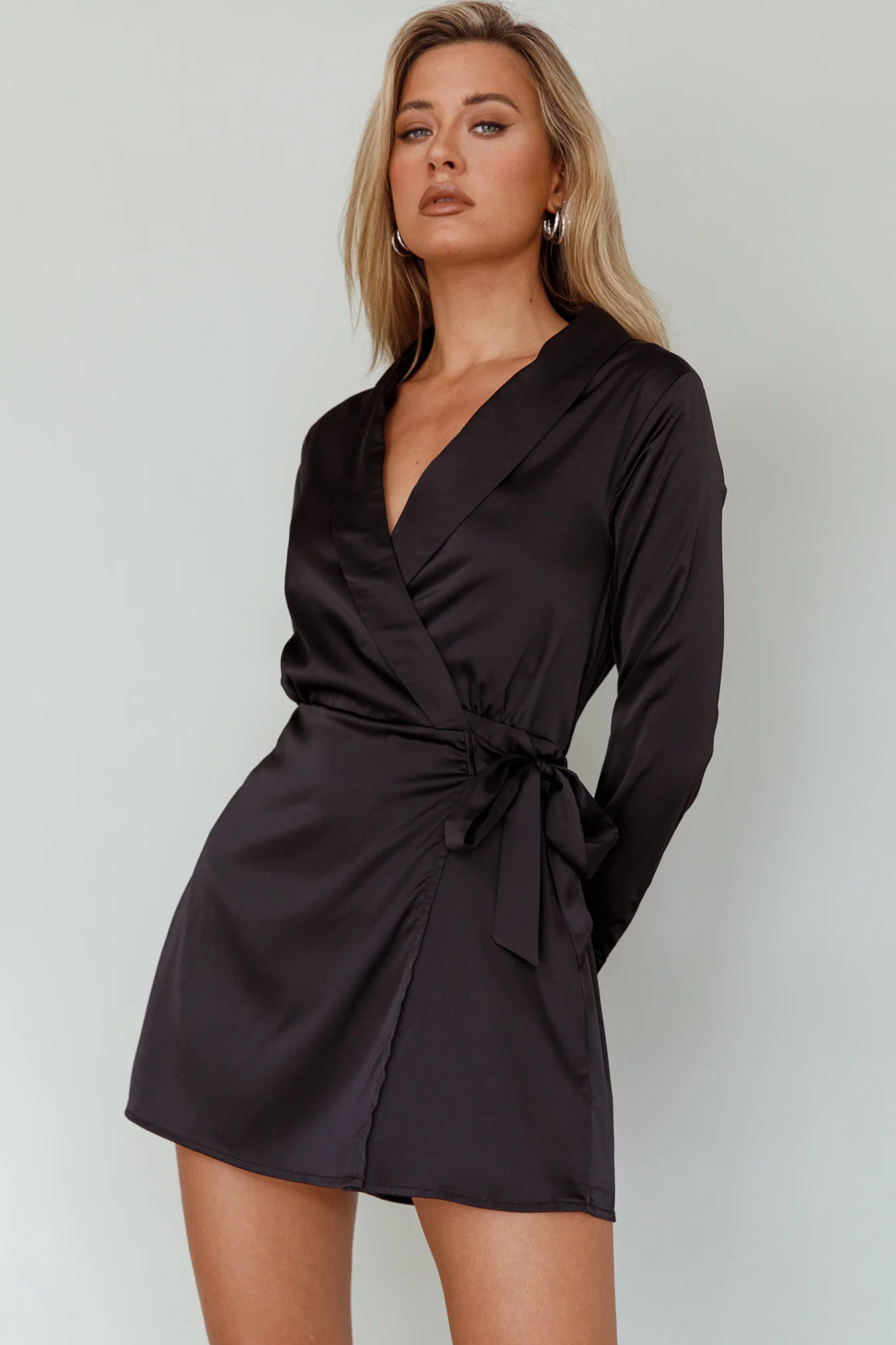 Turning Heads Side Tie Romper Black - Image 5