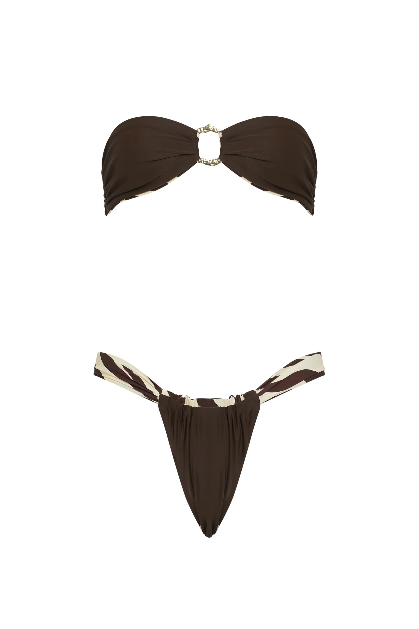 VDM The Label Bailey Zebra Reversible Bandeau - Image 2