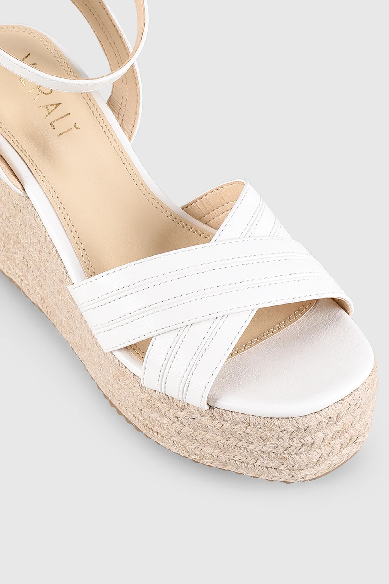 VERALi Callie Rope Wedges White Softee - Image 3