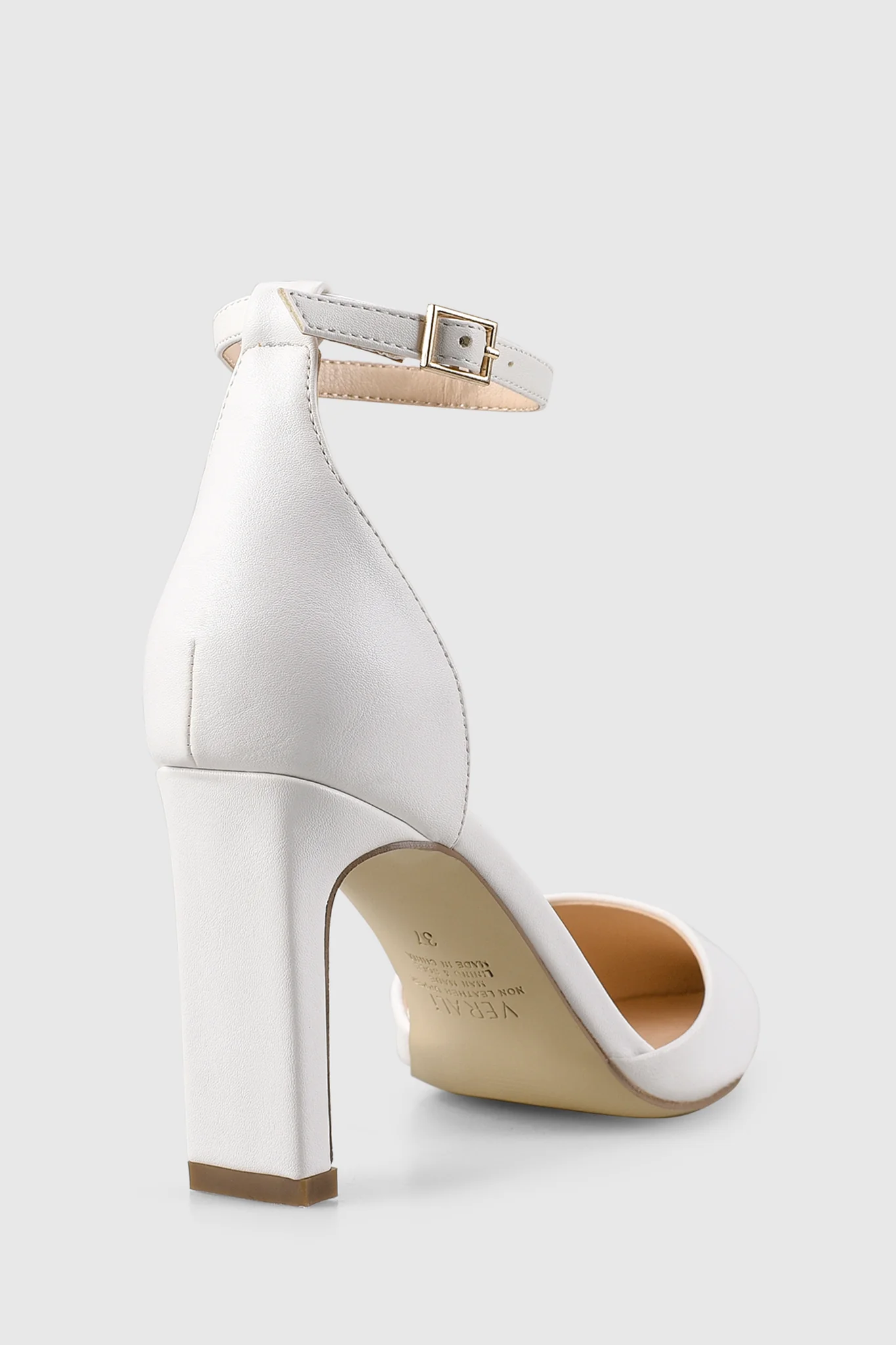 VERALi Kitra Closed Toe Heels White - Image 2
