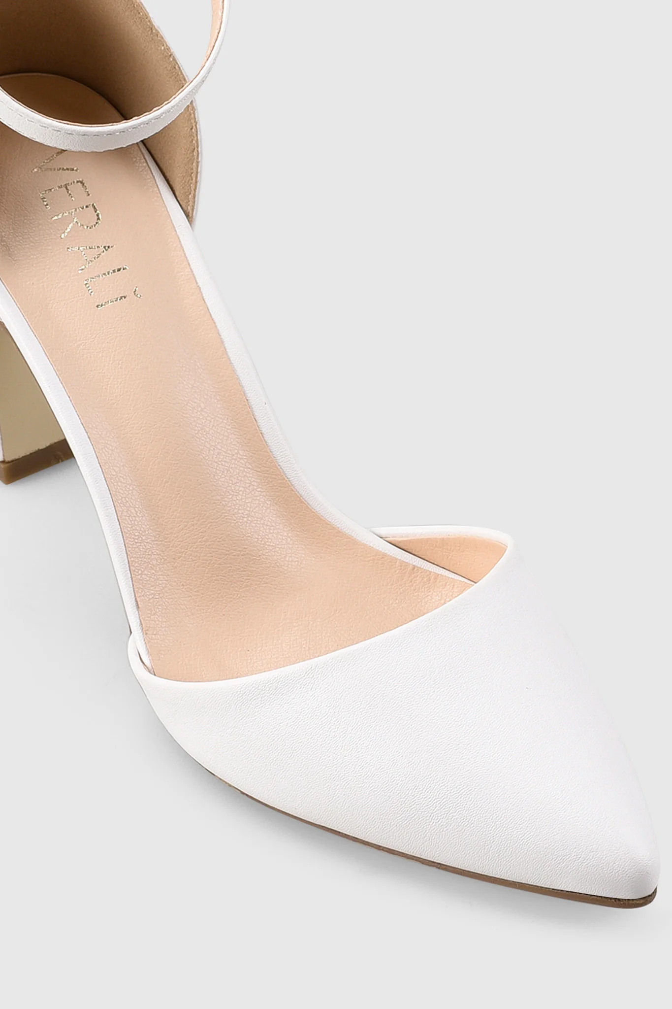 VERALi Kitra Closed Toe Heels White - Image 4