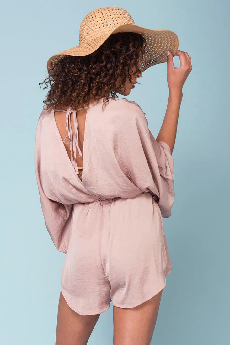 Zaylee Cute Casual Romper Mocha - Image 5